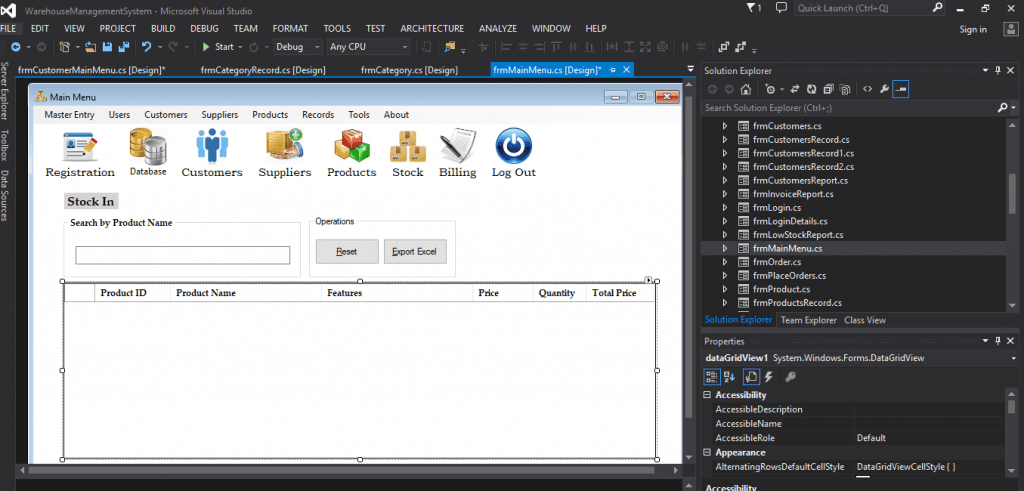 warehouse management system php source code