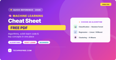 machine learning Cheat Sheet - Feature image