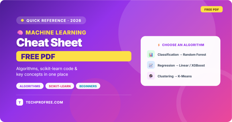 machine learning Cheat Sheet - Feature image