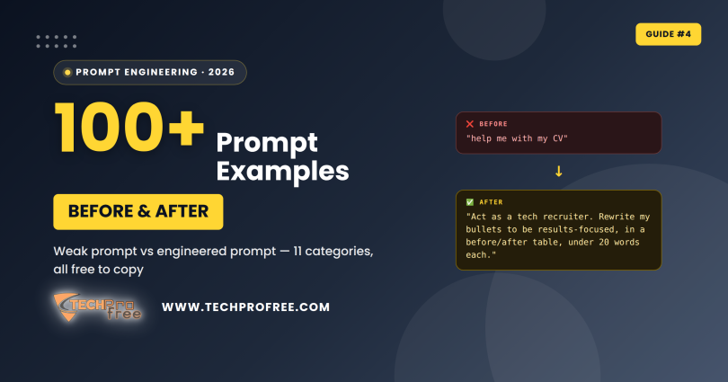 100 Prompt Engineering Examples 2026 - Techprofree