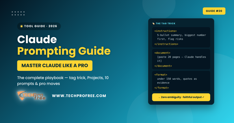 Claude Prompting Guide 2026 - Techprofree