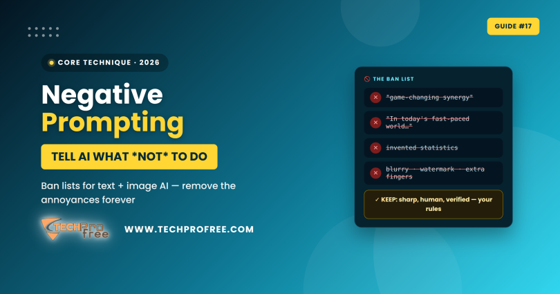 Negative Prompting 2026 - Techprofree