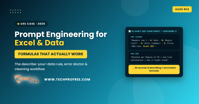 Prompt Engineering for Excel 2026 - Techprofree