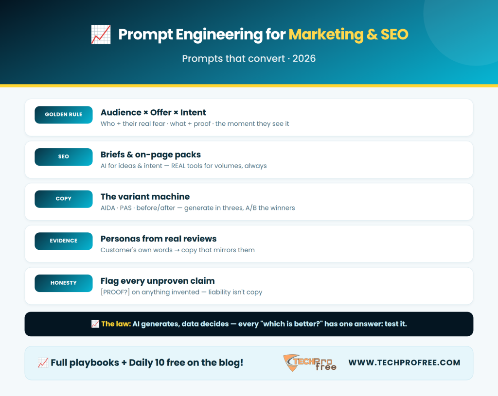 Prompt Engineering for Marketing Infographic - Techprofree